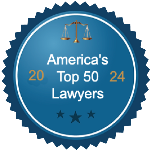 America's Top 50 Lawyers Logo For The Injury Law Firm, PA - Personal Injury Attorneys Located in 301 W Atlantic Ave Suite 0-1, Delray Beach, FL 33444